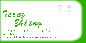 terez ehling business card